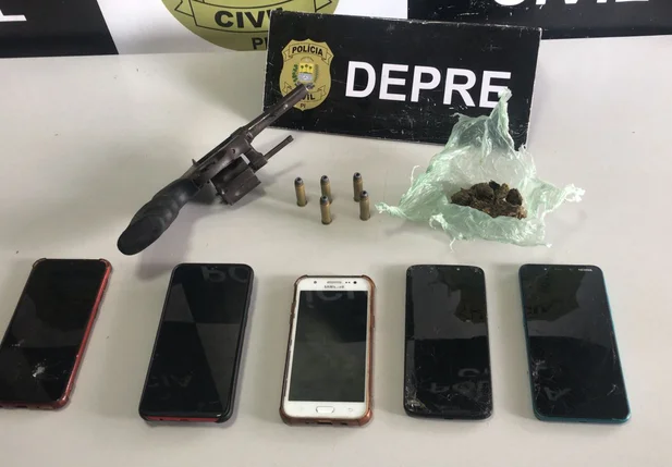 DEPRE apreende arma e drogas em residência na zona norte de Teresina