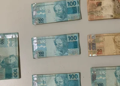 Dinheiro recuperado pela Polícia Civil