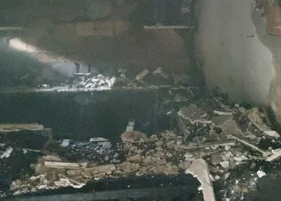 Escritório fica destruído após incêndio em Teresina