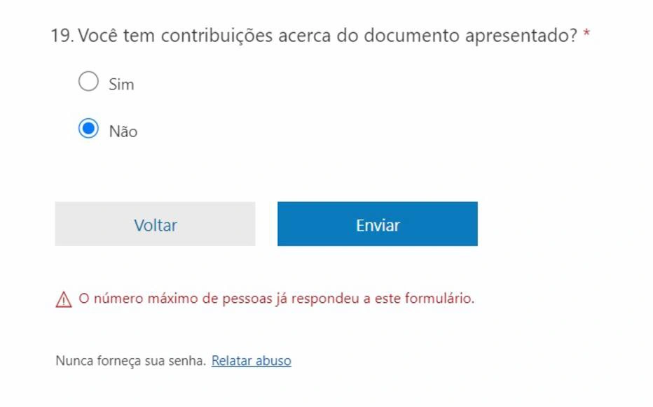 Formulário de consulta pública sobre vacinação contra covid-19 para crianças