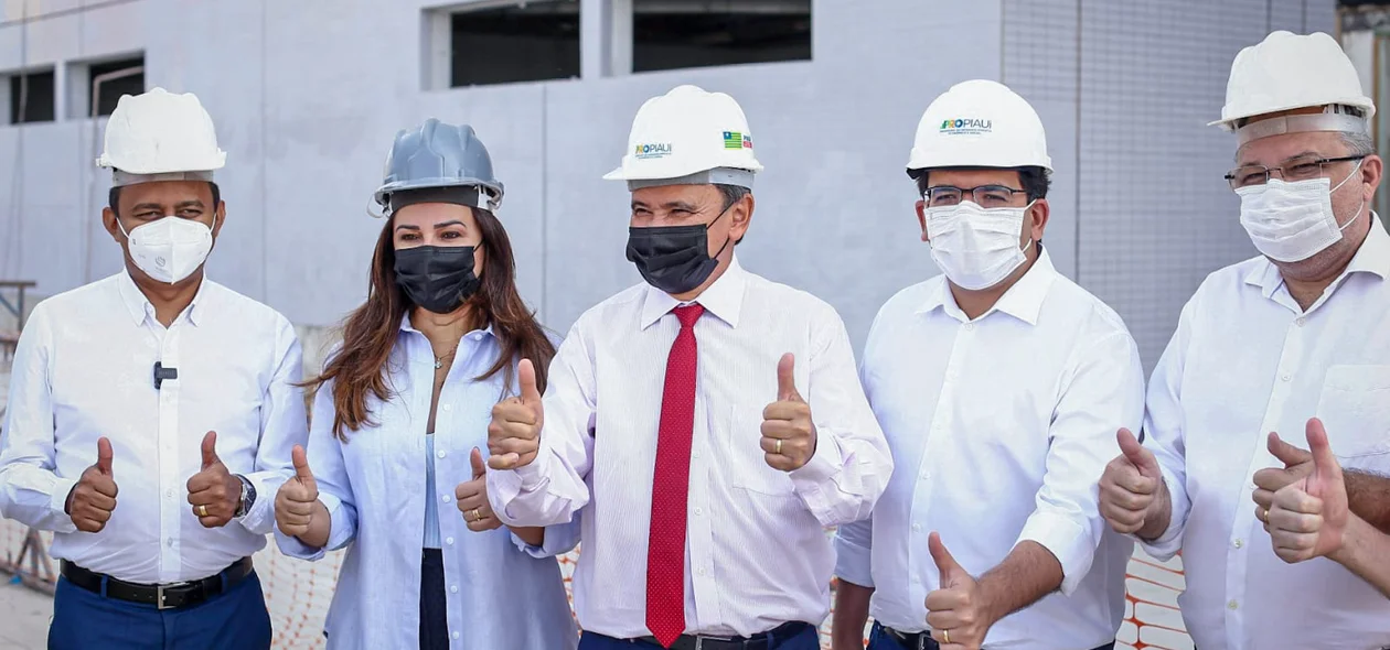 Francisco Costa, Rejane Dias, Wellington Dias, Rafael Fonteles e Florentino Neto