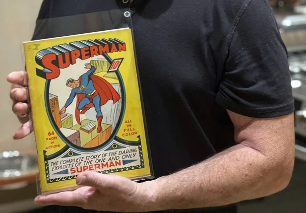 História em quadrinhos rara do Superman é vendida por US$ 2,6 milhões