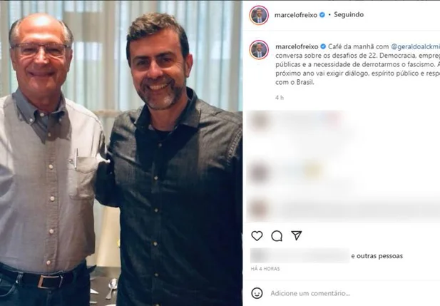 Marcelo Freixo se reúne com Geraldo Alckmin e Lula