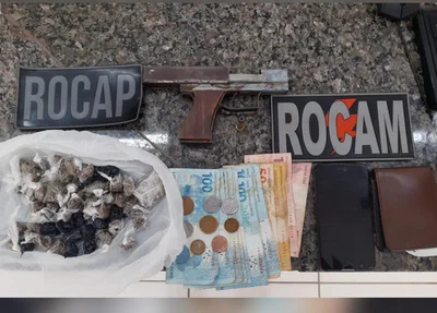 Material apreendido na Avenida Presidente Médici em Timon, nesta segunda-feira (27)