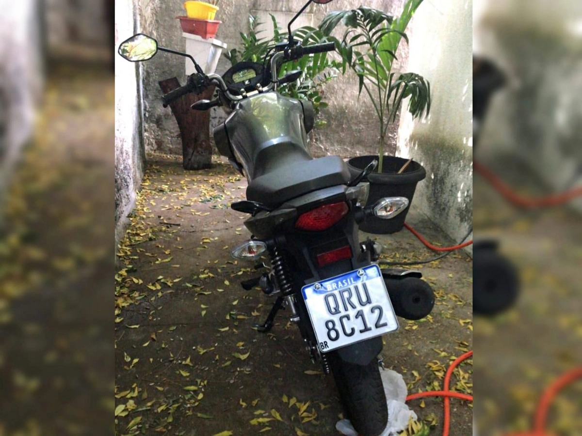 Motocicleta da vítima