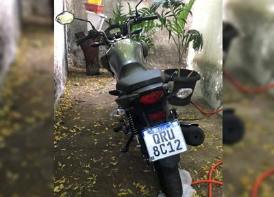 Motocicleta da vítima