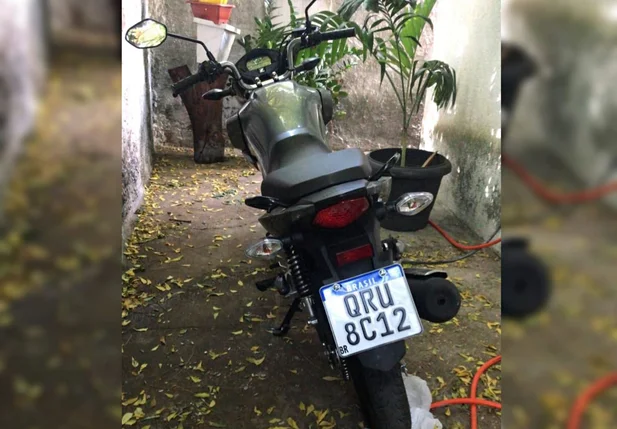Motocicleta da vítima