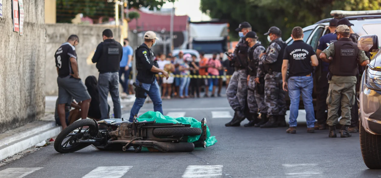 Motociclista é executado com tiros