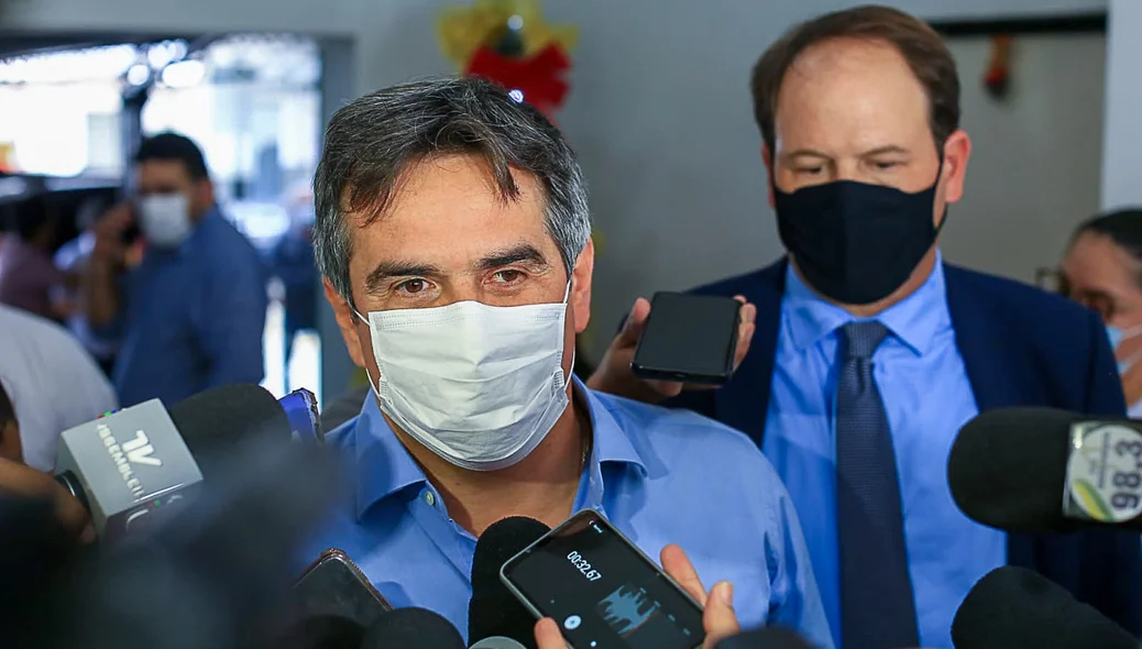 O ministro-chefe da Casa Civil, Ciro Nogueira e o diretor-presidente da Codevasf, Marcelo Moreira