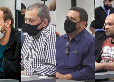 Os quatro condenados no julgamento da Boate Kiss