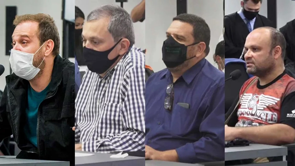Os quatro condenados no julgamento da Boate Kiss