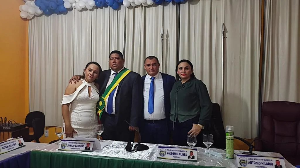 Pedro Filho na solenidade de posse