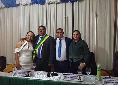 Pedro Filho na solenidade de posse