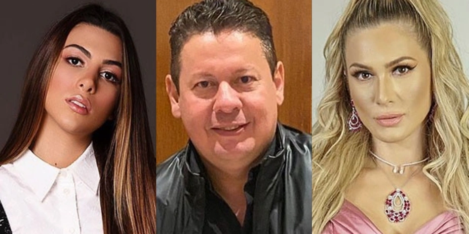 Pétala Barreiros, Marcos Araújo e Lívia Andrade respectivamente