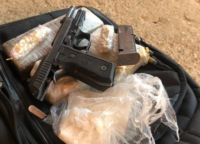 Pistola da PM do Maranhão apreendida no Torquato Neto
