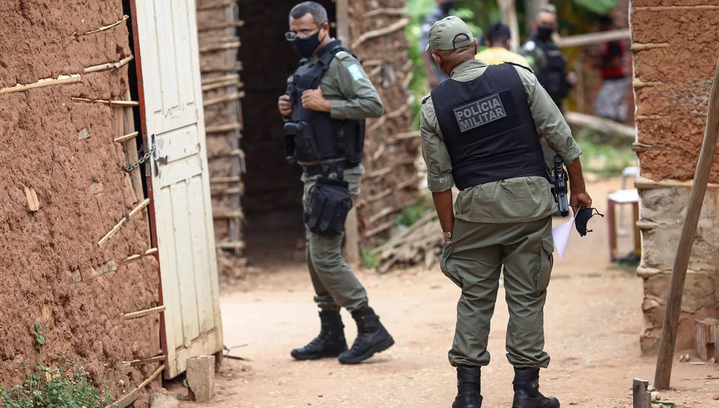 PM foi ao local do crime