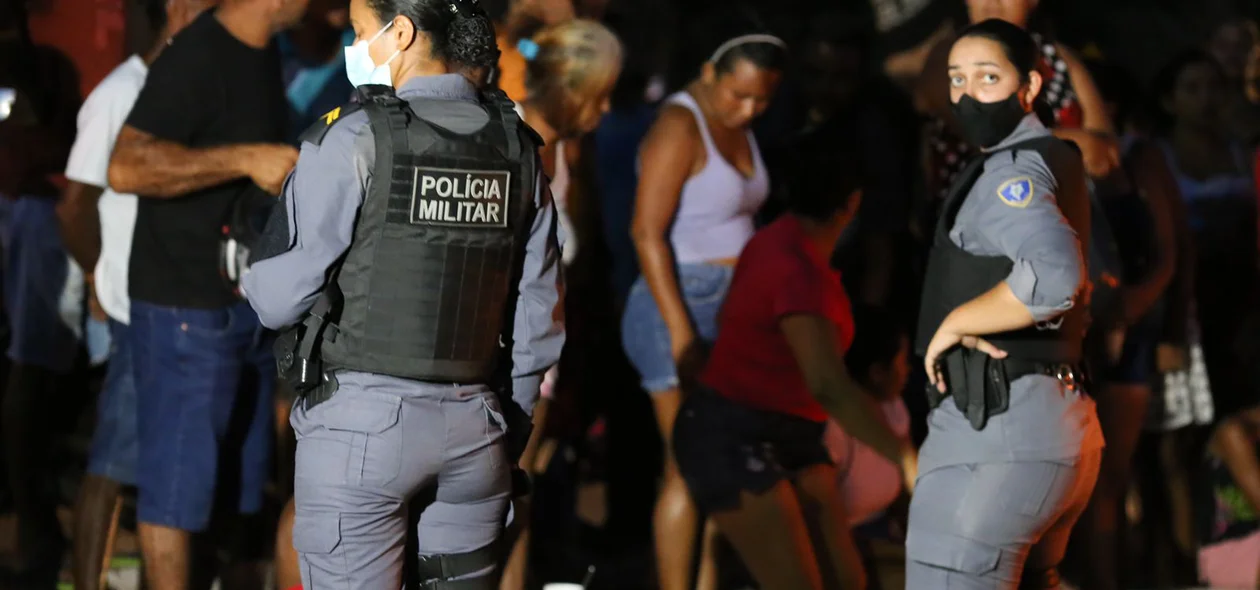Polícia no local