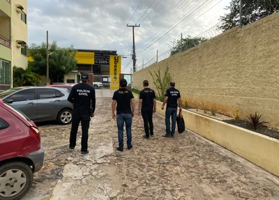 Policiais civis durante a Operação Filantropia
