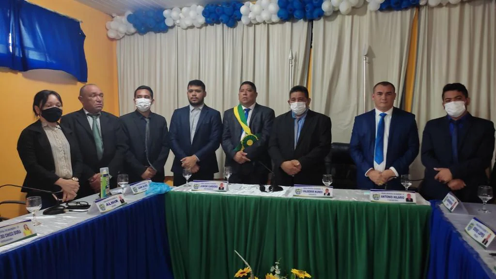 Vereadores presentes na solenidade de posse de Pedro Filho