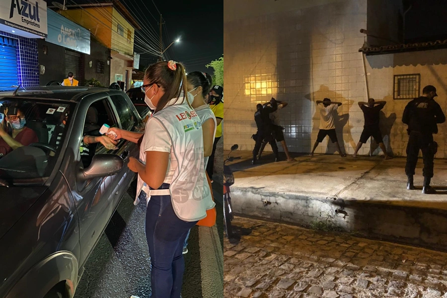 A Operação contou com a realização de blitz e com abordagem a várias pessoas