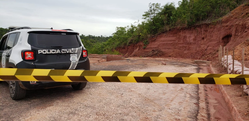 A Polícia Civil esteve no local para atender a ocorrência