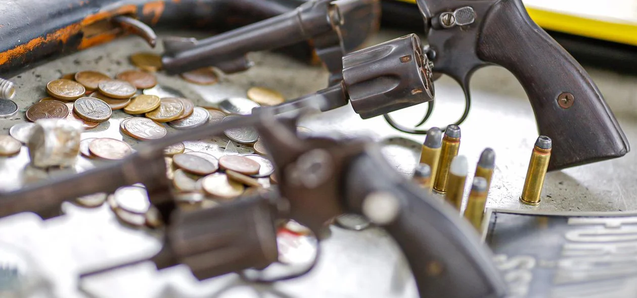 Armas apreendidas pela Força Tarefa