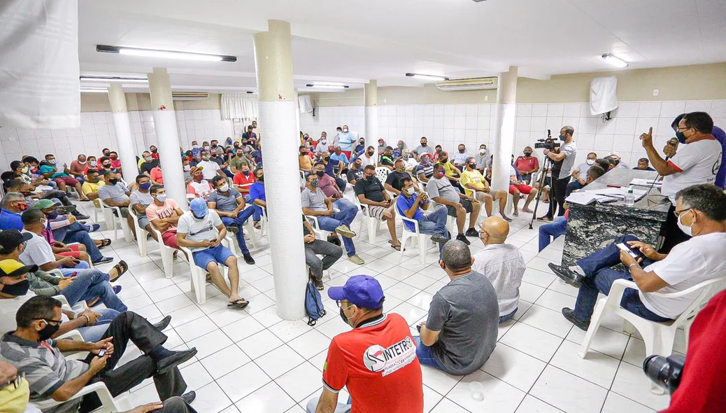 Assembleia dos motoristas de ônibus