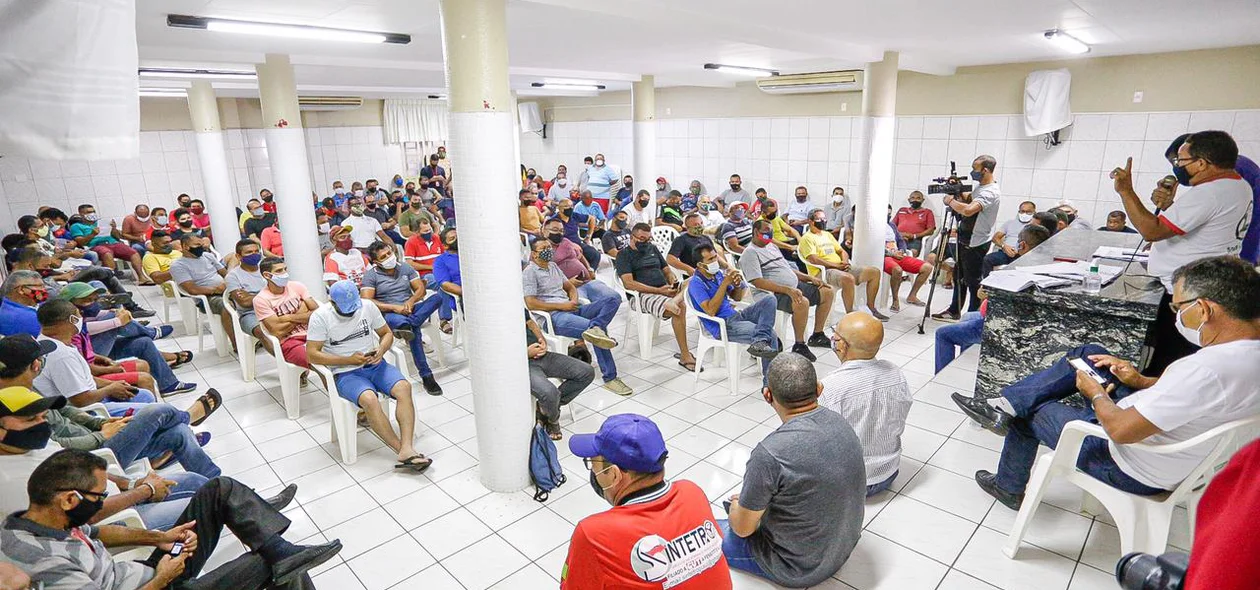 Assembleia dos motoristas de ônibus