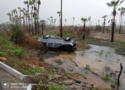 Carro envolvido no acidente