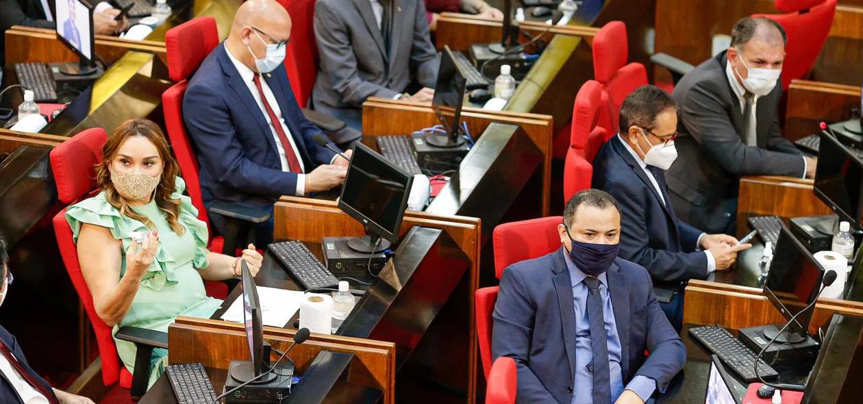 Deputados estaduais na abertura do Ano Legislativo na Alepi
