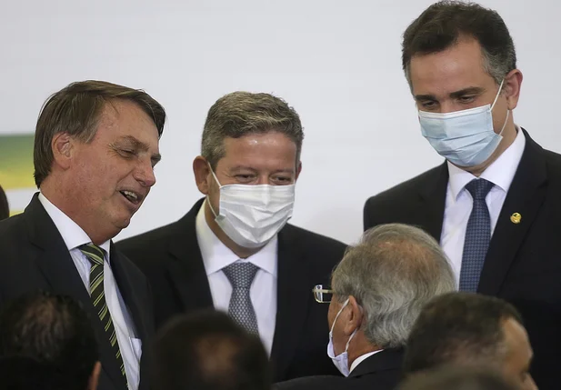 Jair Bolsonaro, Arthur Lira e Rodrigo Pacheco
