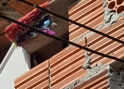 Local onde a criança ficava acorrentada