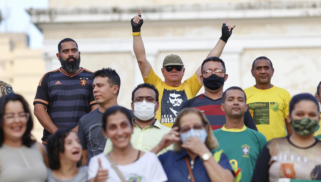 Manifestação a favor do Bolsonaro