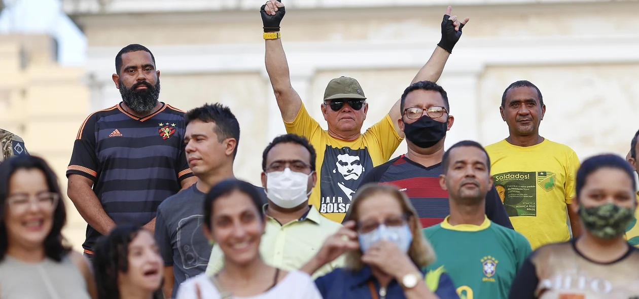 Manifestação a favor do Bolsonaro