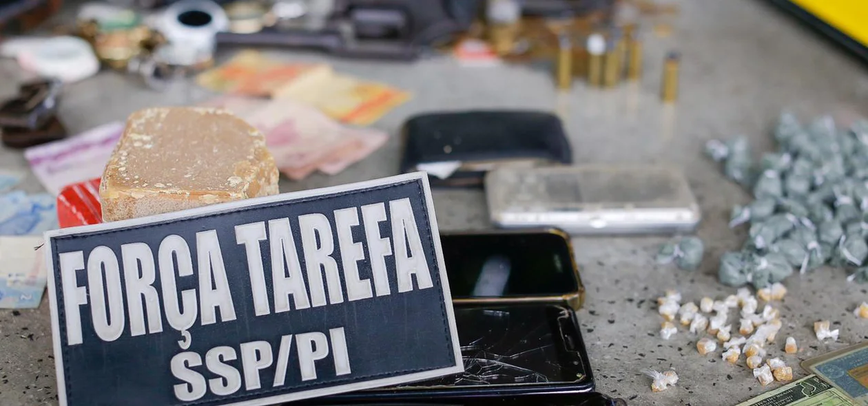 Material apreendido pela Força Tarefa