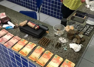 Material apreendido pela Polícia Militar do Piauí