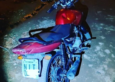 Motocicleta apreendida pela PM