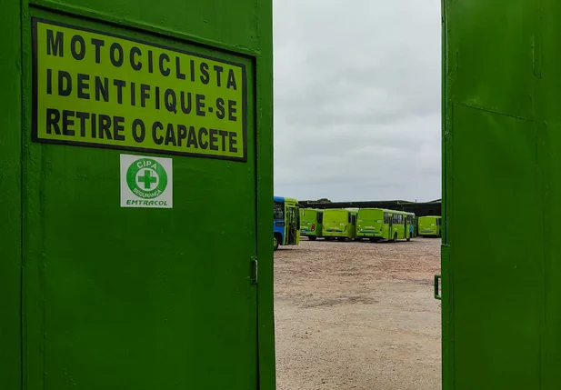 Ônibus parados