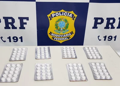 Os comprimidos foram apreendidos pela Polícia Rodoviária Federal no Piauí