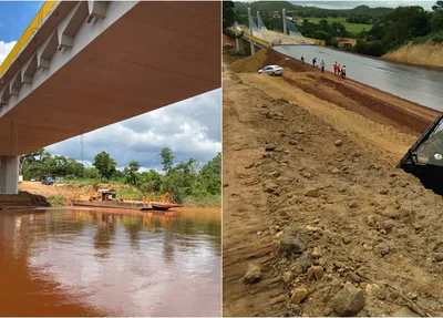 Pavimentação da ponte sobre o Rio Parnaíba