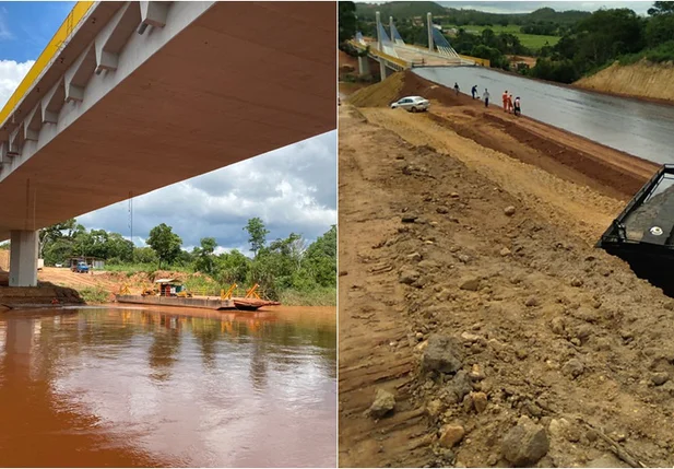 Pavimentação da ponte sobre o Rio Parnaíba