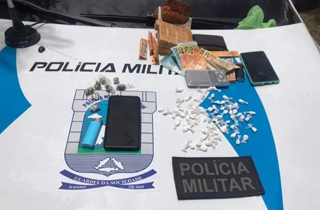 PM apreende drogas e prende dupla em Santa Cruz dos Milagres