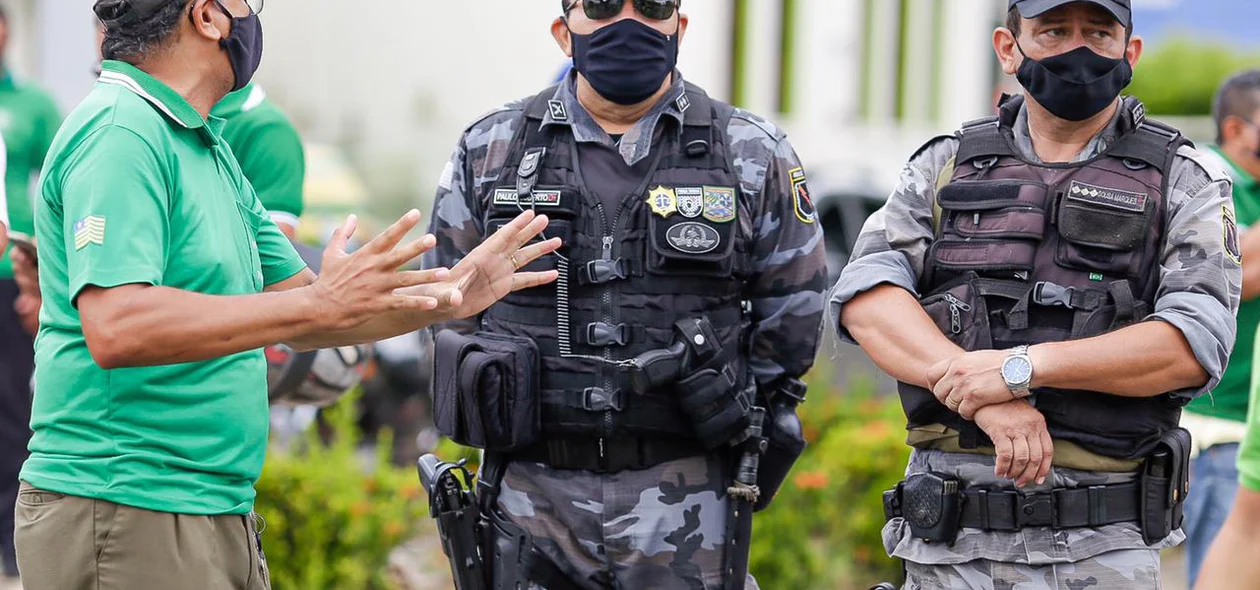 Polícia Militar na manifestação