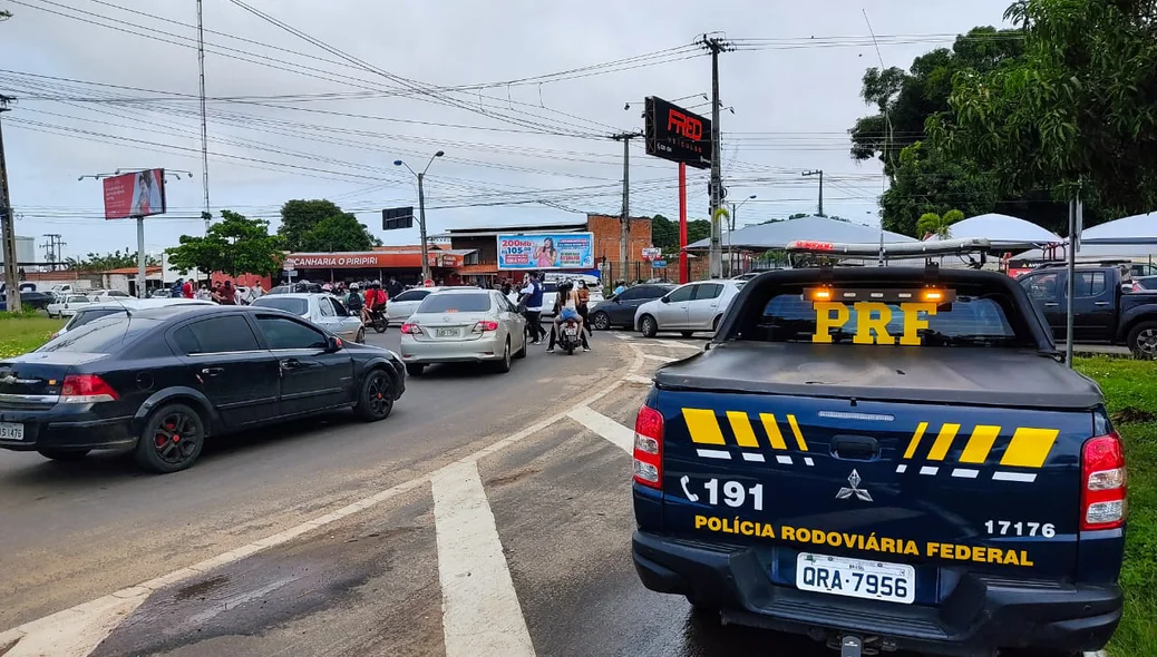 PRF acompanha a manifestação
