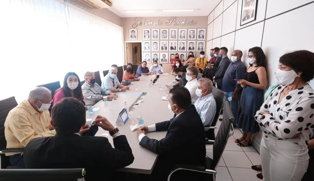 Reunião entre Dr. Pessoa e a bancada federal