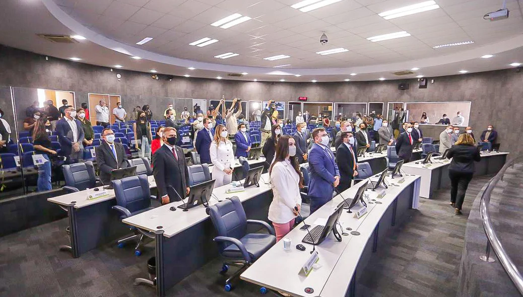 Vereadores na abertura do Ano Legislativo da Câmara de Teresina
