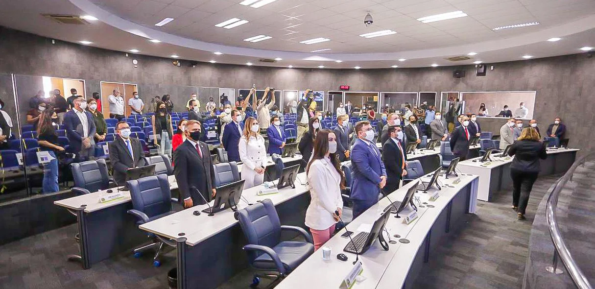 Vereadores na abertura do Ano Legislativo da Câmara de Teresina