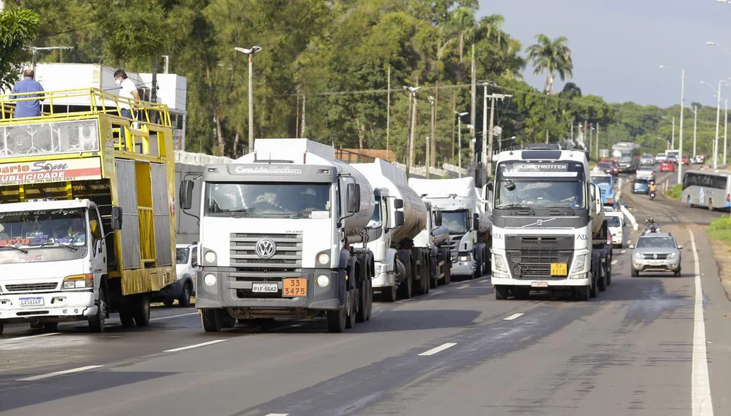A carreata começou na tarde desta quinta
