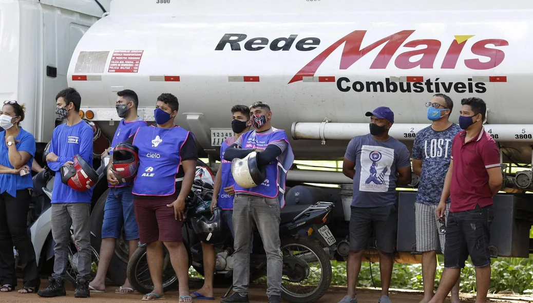 A concentração ocorreu por volta das 14h