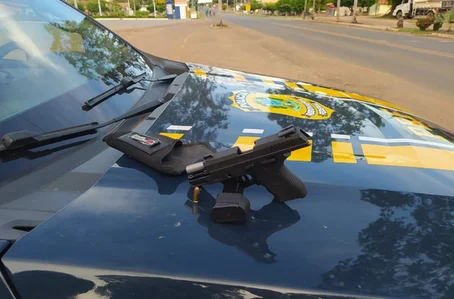 Arma de fogo apreendida pela PRF